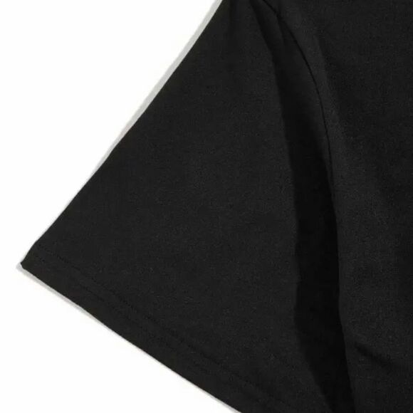 New Faith over Fear Rhinestone T-shirt Black with Red and Silver Soft Stretchy - Picture 6 of 9